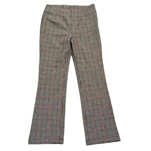 Free People Plaid Pants 0 Y2K Styling 90s Career Office Work Stretch Side Zip
